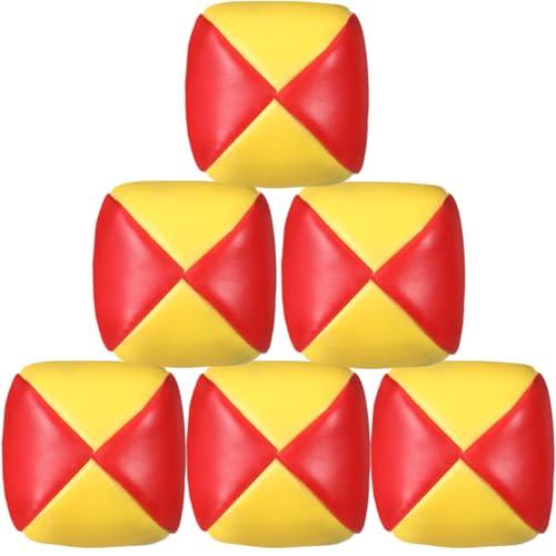 Patelai 5 Packs Juggling Balls Set for Beginners, Quality Mini Durable Juggle Ball Kit, Soft and Easy for Beginners Juggle(Yellow Orange)