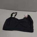 Women's Twist Front Bikini Top Large Bust Sporty Padded Swimsuit Bathing Suit Tops Only (Black, S)