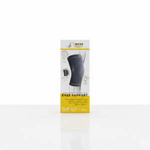 Morsa Cyberg Knee Support for Women, Knee Brace for Men Meniscus Tear, Stainless Steel with Flexible Stays, Patella Knee Sleeve, Compression, Stabilizer, Fit, Anti Sweating, Unisex, Grey (Large)