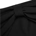 SOLY HUX Women's Plus Size Off the Shoulder Short Dress Ruched A Line Flared Short Sleeve Cocktail Party Club Dresses (Black, XXXL)