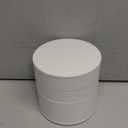 Ldirect Jewelry Organizer Small Jewelry Storage Box 4-Layer Rotating Travel Jewelry Tray Holder for Women Bracelets Rings Bracelets Earrings (White)