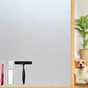Frosted Glass Window Privacy Film Decorative with Tools, 2 Way Frosting Privacy Film for Glass Door, Static Cling Tint for Home Anti-UV, Covering Clings 23.6" by 78.74" 5 Pack