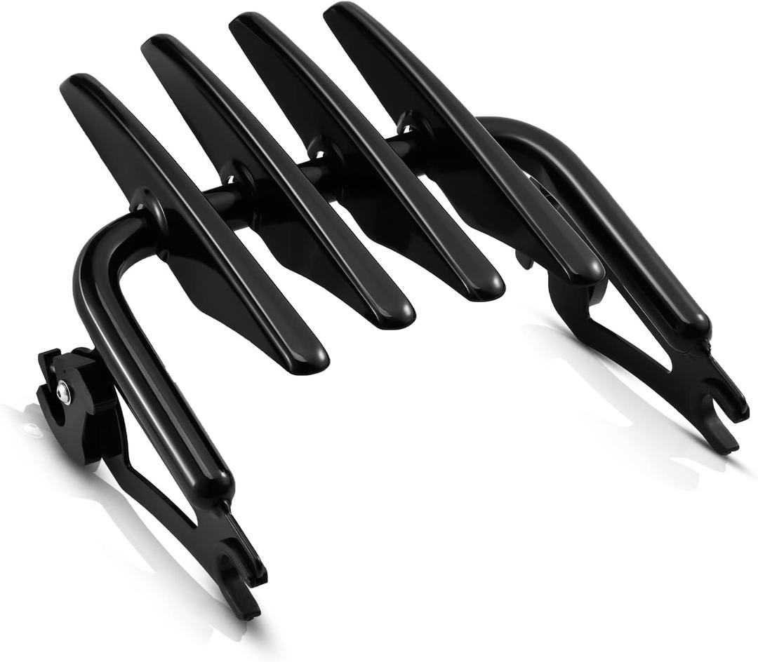 Stealth Mounting Luggage Rack Detachable Motorcycle Trunk Rack Black Compatible with Harley Touring CVO Road Glide Road King Electra Glide Street Glide Ultra Limited FLHTK 2009-2025