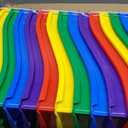 Storex 70105U06C Interlocking Book Bins, 4 3/4 x 12 5/8 x 7, 5 Color Set, Plastic, Multicolor
