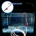 VILLCASE Hanging Type Aquarium Water Changer with Hook 14.56In Fish Tank Water Supply Tool Lightweight Easy Installation for Fish Tank Maintenance