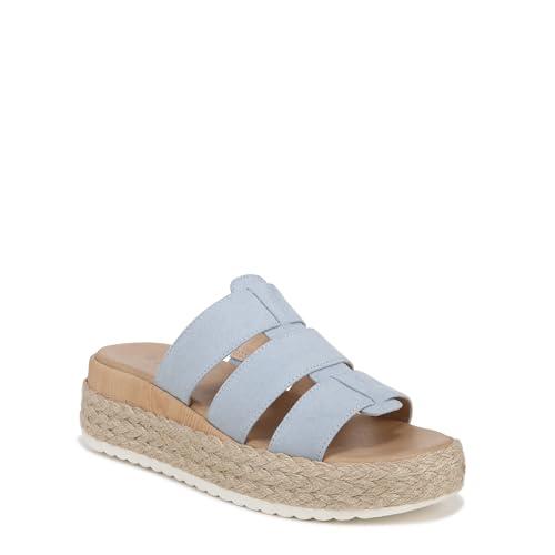 Dr. Scholl's Shoes Women's Electric Espadrille Sandal Summer Blue Microfiber 9.5 M