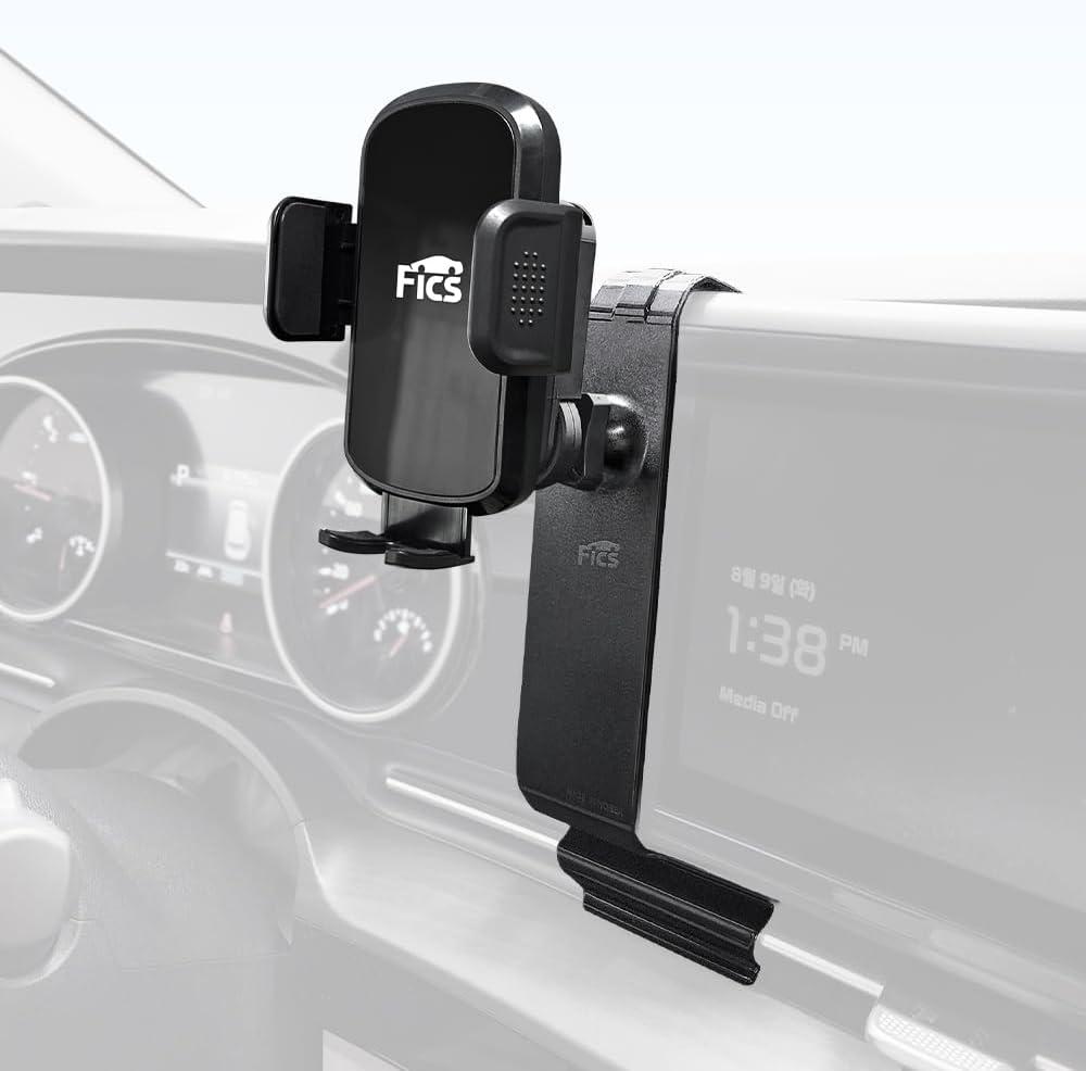 FICS Car Phone Holder for Kia Carnival (KA4) 2022, 2023, 2024 Custom-Fit Mount for Seamless Display Integration, Interior Accessories for Navigation Use, Stable Driving View