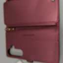Defencase for Galaxy S26 Case Wallet with RFID Blocking Card Holder for Women Men, Elegant PU Leather Magnetic Snap Flip Wrist Strap Zipper Wallet Phone Cases for Samsung Galaxy S26 5G 6.3", Wine Red