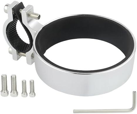 Premium Aluminium Bike Handlebar Cup Holder - Secure, Stylish, and Versatile, Baby Strollers (C Cup Holder-Silver)