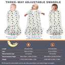 Swaddle-Blanket Baby Girl & Boy Swaddles Newborn Infant Transition 100% Cotton Wrap Blankets, 3-Way Adjustable Wearable Blanket, TOG 1.0 (Owl, 3-6 Month)