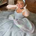 Light Blue Headband for Women 2 inch Wide Thick Blue Head Bands for Women's Hair Non Slip Fashion Womens Headband Satin Cute Light Blue Headbands for Girls