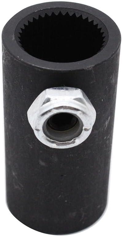 Steering Shaft Coupler 3/4"-36 Spline to 3/4" Round Smooth Steering Joints Compatible for Standard GM Vega