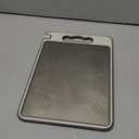 Stainless Steel Cutting Board for Kitchen, Scratch Resistant Mesh Design, Reversible 304 Stainless Steel & Wheat Straw, Non Toxic Chopping Board for Meat, Dishwasher Safe, 14.4"*9.8",1Pcs Grey