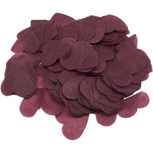 3 x 8000pcs Heart Shaped Biodegradable Wedding Confetti Paper Confetti for Anniversary, Birthday, Graduation, Wedding, Bridal Shower & Baby Shower Parties Decorations (Wine Red)