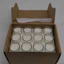 Housecret 24 Pack Warm White Unscented Clear Glass Filled Votive Candles. Hand Poured Wax Candle Ideal Gifts for Aromatherapy Spa Weddings Birthdays Holidays Party
