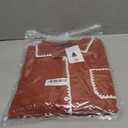 ZESICA Womens Corduroy Shacket Jacket Long Sleeve Button Down Shirt Oversized Blouses Tops with Pockets (Medium, Rust)