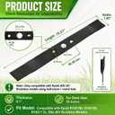 AC04020 20 Inch Lawn Mower Blade for RYOBI 40V RY40108 RY40190 RY401110