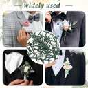 Ouligay 100PCS Boutonniere Pins T-Shaped Corsage Pins for Men Women Plastic Safety Clips for Bride Groom Tiny Safety Pin Brooch for Flower Bouquets Wedding Festivals Birthday
