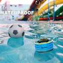Bluetooth Speakers, DuoTen IPX7 Waterproof Wireless Portable Bluetooth Speakers w/LED Display, FM Radio, Suction Cup, Light Show, Loud Stereo Sound and Bass for Shower, Pool, Party, Travel, Outdoors