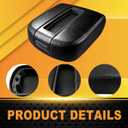 Black Center Console Armrest Lid Cover Fits for 2007-2014 Chevy Silverado Suburban 1500 2500 Tahoe Avalanche, GMC Sierra Yukon XL 1500 2500, Replace 15217111 15941534 19328718 924-875