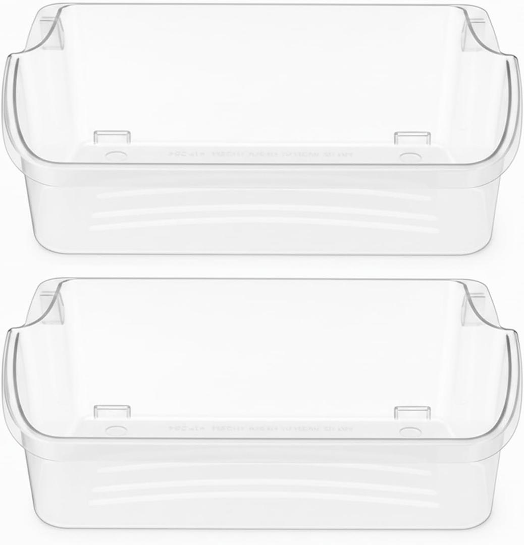 2 PACK Upgraded 240356402 Refrigerator Door Bin - Door Shelf Replacement for Frigi.daire Side-By-Side Refrigerator (LFSS2612TF0/LFSS2612TE0/FFSS2615TE0) Upper Door Shelves