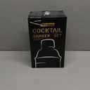 Cocktail Shaker Set, 18/8 Food-Grade Stainless Steel Mixology Bartender Kit 10-Piece Bar Tools with Stylish Bamboo Stand - Rust-Proof & Dishwasher Safe - Professional Martini Shaker Gift for Men, Dad