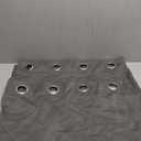 NICETOWN Blackout Short Kitchen Window Curtains for Bedroom - Window Treatment Thermal Insulated Solid Grommet Blackout Drapes for Living Room (Set of 2 Panels, 52 by 45 Inch, Grey)