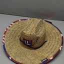 FOCO Men's NFL Team Logo Floral Lifeguard Beach Straw Sun Hat