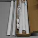 Closet Rods for Hanging Clothes, 17 to 84 Inch Heavy Duty Stepless Adjustable Closet Hanging Rod, 1.3 Inch Diameter Metal Closet Rod for Wardrobes Laundry Bedroom RV, White