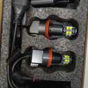 H8 LED Angel Eyes Halo Bulb Light Compatible for BMW E90 E92 E70 E71 E82 E89 M6 1 3 5 Series X5 X6 Z4, 6000K Xenon 120W White Lamps Marker Lights