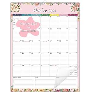 Lateefah Wall Calendar 2024-2025, 18 Month Desk Calendar from Oct 2024 to Mar 2026, Large 17''x22'' Monthly Calendar 2025 with Plastic Cover Large Wall Calendar 2025 for Home, Office