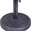 Backyard Expressions 26.5 Lb Umbrella Stand, Patio Umbrella Base, 15 in Diameter