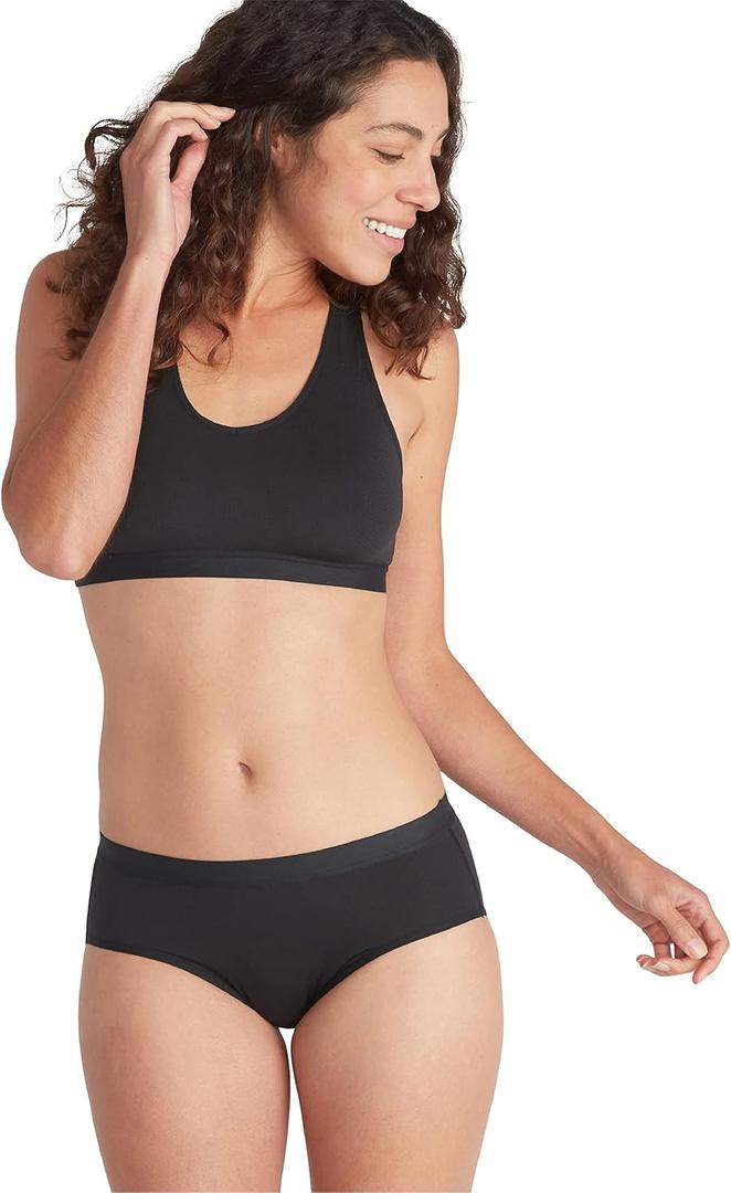 ExOfficio Women's Give-N-Go 2.0 Sport Mesh Bikini Cut Brief (Large, Black)