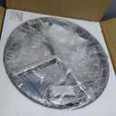 Modern Crystal Chandelier, 17.7" Round LED Flush Mount Ceiling Light, 48W