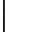 Metal Coat Rack Stand Black Coat Tree Free Standing with 3 Round Hooks Coat & Hat Hanger with Sturdy Slate Base for Entryway Hallway Porch