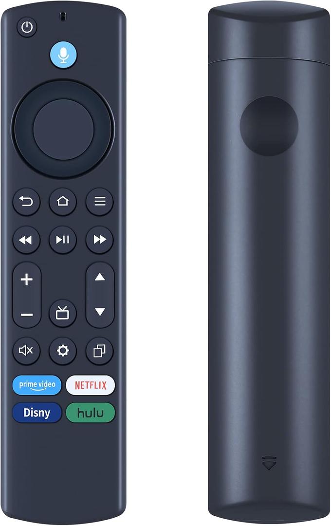New TV Voice Remote with Mic Compatible for AMZ TV Omni Series, TV QLED Series, TV 4-Series Smart TV and TV Cube (3rd Gen)
