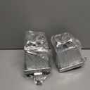 2 Pack Christmas Silver Gift Box Stocking Holder for Mantel Metal Bow Stocking Hangers Silver Glitter Gift Box Christmas Glitter Sturdy Stockings Hooks for Fireplace Counter Window Decor