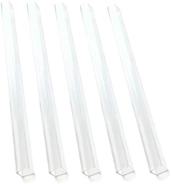 5Pcs 20x20mm Square Acrylic Pipe,Hollow Duct,for DIY Crafts Lightings Decorations Length 500mm,THK 2mm