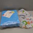 QPAU Kiddie Pool  65" x 39" Inflatable Pool for Kids & Toddlers, Ball Pit & Baby Pool with Soft Cushioned Floor, Canopy for Sun Protection, Durable Outdoor Play Toys for Backyard & Indoor (Blue)