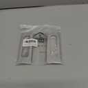 HOMOTEK 2 Pack 120mm Flush Sliding Closet Door Pulls, Recessed Finger Pulls for Sliding Barn Bypass Door Handles, Cabinet Drawer Rectangular Invisible Pull- Small Size 4.75 in, Brushed Stainless Steel