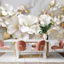 Toolhom 3D Wallpaper Illustration Beige Background