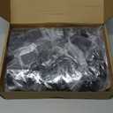 Funrous 48 Pack Iron Baluster Shoes Stair Flat Shoe with Screw for 1/2 Inch, Square Iron Balusters Wrought Spindles for Staircase Slant Shoes with Screw, Satin Black