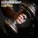 2 x Rubber Gym Grips Weight Lifting Grips for Men & Women, Anti Slip Workout Grip for Hand Protection, Weightlifting Grips for Workout, Dumbbell Gripper, Deadlift Grip Pad (1 Pair)