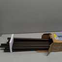 KAMANINA Double Curtain Rods for Windows 72 to 144 Inch, Adjustable, Bronze