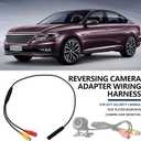 OTOTEC 2PCS Rear View Camera Adapter Cable 4-Pin Male to CVBS RCA Female Video Wiring Loom Cable Length 55.5cm Camera Signal Harness