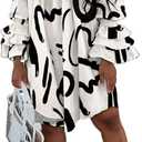 Off Shoulder Dress for Women A-Line Ruffle Sleeve Casual Plus Size Midi Pleated Sundress XX-Large, Khaki