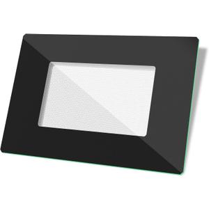 Upgraded WPW10409946 Range Oven Outer Door Glass Compatible with Whirlpool Outer Oven Door Glass Replacement W10409946 Gas Stove Parts Electric Oven Glass Door Black Perimeter WFE515S0E WFC150M0E