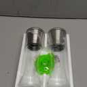 Home EC Premium Stainless Steel Sea Salt and Pepper Grinder Set of 2 - Adjustable Ceramic - Tall Glass Salt and Pepper Shakers - Kitchen Spice Mill W/Funnel & EBook