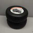 GICOOL 16x6.50-8 Flat Free Riding Lawn Mower Tire and Wheel, 2 Pcs 16x6.5-8nhs Garden Tractor Lawnmower Tyre, with 3/4" & 5/8" Bearing, 3" -4.5" -6" Centered Hub