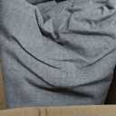 55" Wide Heavyweight Solid Faux Linen Upholstery Drapery Fabric Perry Grey(Stone), 1 Yard